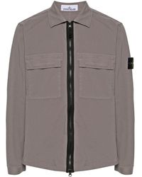 Stone Island - Shirtjack Met Compass-patch - Lyst