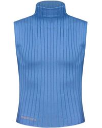 Marni - High-neck Ribbed-knit Tank Top - Lyst