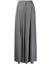 Off-White c/o Virgil Abloh - Checked Wide-Leg Trousers - Lyst