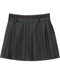 Enfants Riches Deprimes - Striped Mini Pleated Skirt - Lyst