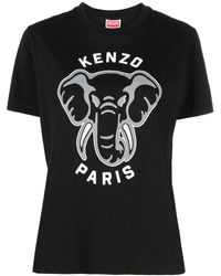 KENZO - T-shirt Varsity Jungle à broderies - Lyst