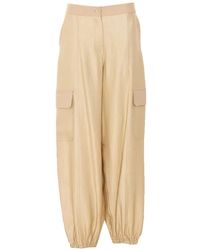 Twinset - Pantalones Cargo Con Cinturón - Lyst