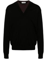 Jil Sander - Layered Virgin Wool-Blend Jumper - Lyst