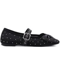 Bibi Lou - Gaela Studded Bow Ballet Flats - Lyst