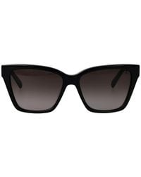 Ferragamo Eyewear - Gancini-Plaque Cat-Eye Sunglasses - Lyst