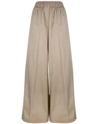Peserico - Elasticated-Waist Wide-Leg Trousers - Lyst