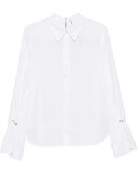 Erika Cavallini Semi Couture - Ring-Detail Flared-Sleeve Shirt - Lyst