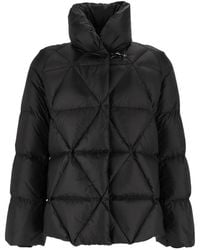 Fay - Argyle-Quilted Gancio-Fastening Jacket - Lyst