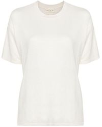 Ma'ry'ya - Slub-texture T-shirt - Lyst