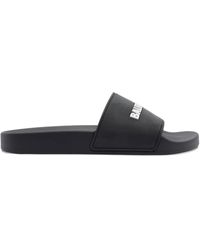 Balenciaga - Rubber Pool Slides - Lyst