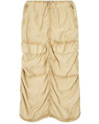 DIESEL - O-Racle Draped Skirt - Lyst