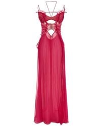 Nensi Dojaka - Ruffled Cutout Gown - Lyst