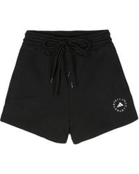adidas By Stella McCartney - Logo Organic Cotton Shorts - Lyst