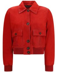 Valstar - Ino Cropped Suede Jacket - Lyst