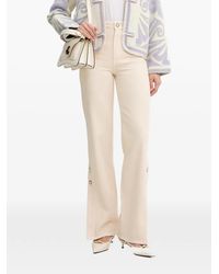Twinset - Eyelet-Embellished Slit-Hem Jeans - Lyst