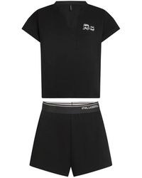 KARL LAGERFELD - Ikon Short Pyjama Set - Lyst