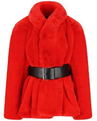 Balenciaga - Wrap Animal-Free Fur Mantel - Lyst