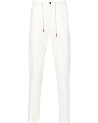 Eleventy - Drawstring-Waist Tapered Trousers - Lyst
