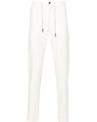 Eleventy - Drawstring-Waist Tapered Trousers - Lyst