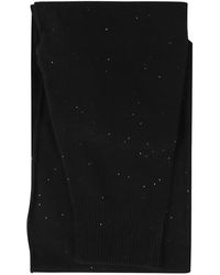 Antonelli - Sequin-Embellished Ribbed-Knit Scarf - Lyst