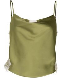 Cinq À Sept - Petit Marta Lace-Trim Satin Camisole Top - Lyst