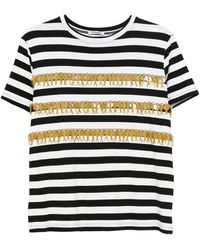 Parlor - Top A Rayas Con Volantes - Lyst