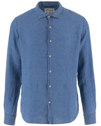 MC2 Saint Barth - Pamplona Button-Fastening Linen Shirt - Lyst