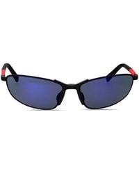 Prada Linea Rossa - Oval-Frame Sunglasses - Lyst