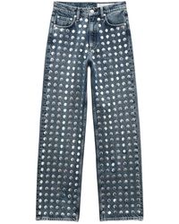 Rag & Bone - Shea Embellished Jeans - Lyst