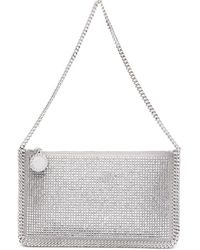 Stella McCartney - Sac Porté Épaule Falabella Pochette Serti De Cristaux - Lyst