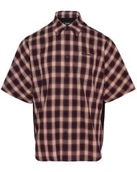 we11done - Camisa Dolman A Cuadros - Lyst