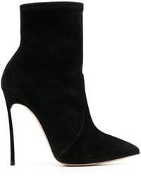 Casadei - Blade 125Mm Leather Ankle Boots - Lyst