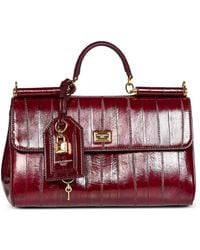 Dolce & Gabbana - Cabas My Sicily En Cuir D'Anguille - Lyst