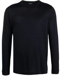 Zanone - Crew-Neck Virgin-Wool T-Shirt - Lyst