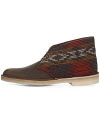 Clarks - Geometric-Pattern Desert Boots - Lyst