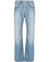 Victoria Beckham - Logo-Patch Cotton Straight Jeans - Lyst