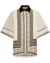 KARL LAGERFELD - Striped-Pattern Shirt - Lyst