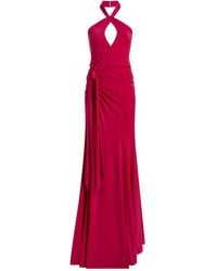 Cinq À Sept - Robe Longue Nouée À Dos Nu - Lyst