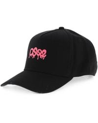 DSquared² - Solid Baseball Cap With Fluorescent Logo - Lyst