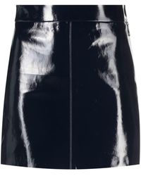 Zadig & Voltaire - Jinette Vinyl Leather Mini Skirt - Lyst