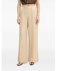 GAUDI - Pin-Tucked Wide-Leg Trousers - Lyst