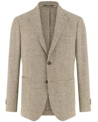 BOGGI - Micro-Textured Single-Breasted Blazer - Lyst