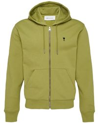 Ami Paris - Ami De Coeur Zip-Fastening Hoodie - Lyst