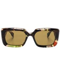 Gucci - Rectangular-Frame Sunglasses - Lyst