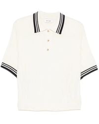 Soft Goat - Striped-Detail Polo Top - Lyst