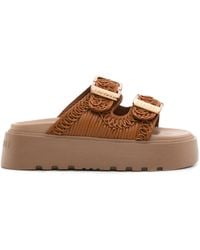 Casadei - Birky Ale 40Mm Flatform Slides - Lyst