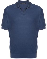 Tagliatore - Paco Split-Neck Polo Shirt - Lyst