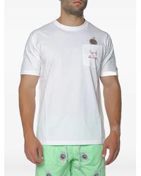 MC2 Saint Barth - Austin Embroidered Chest-Pocket T-Shirt - Lyst