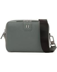 KARL LAGERFELD - Monogram Leather Messenger Bag - Lyst