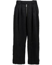 FILTH - Button-Embellished Textured Trousers - Lyst